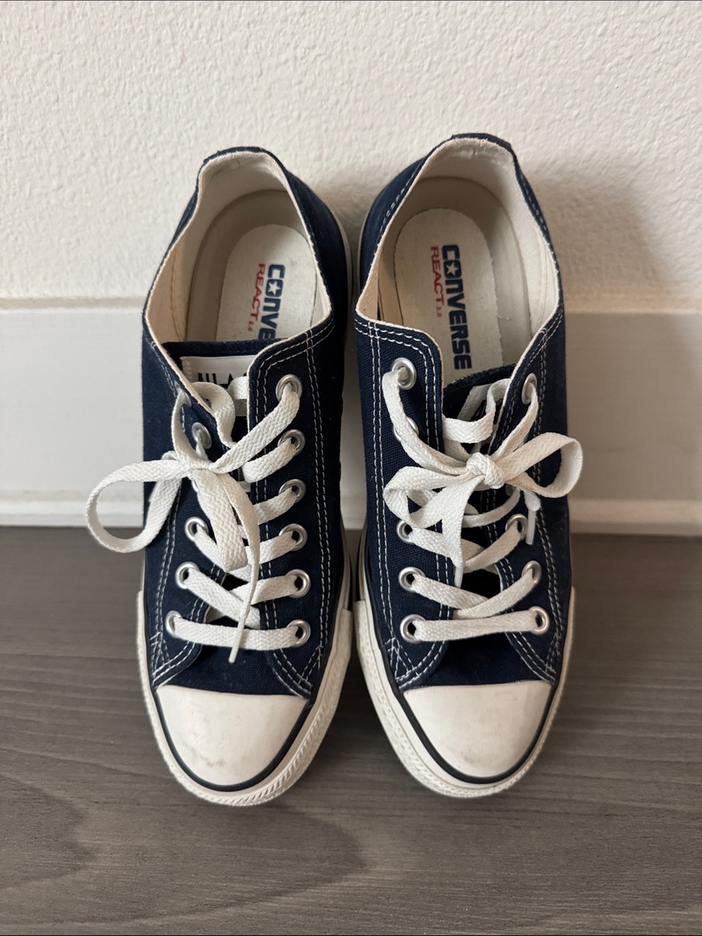 Brand new Converse Navy and White Low-Top Canvas Sneakers NWOB